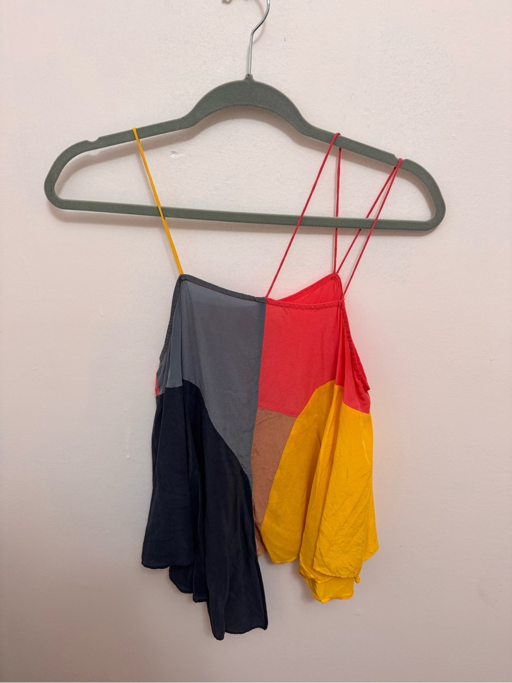 Colorblock Spaghetti Strap Women’s Tank Top - Multicolor